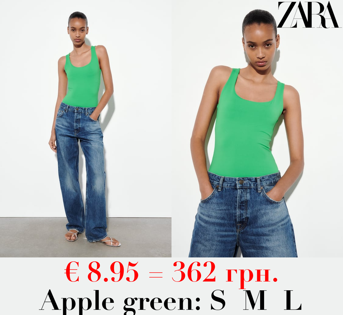 POLYAMIDE TOP WITH WIDE STRAPS