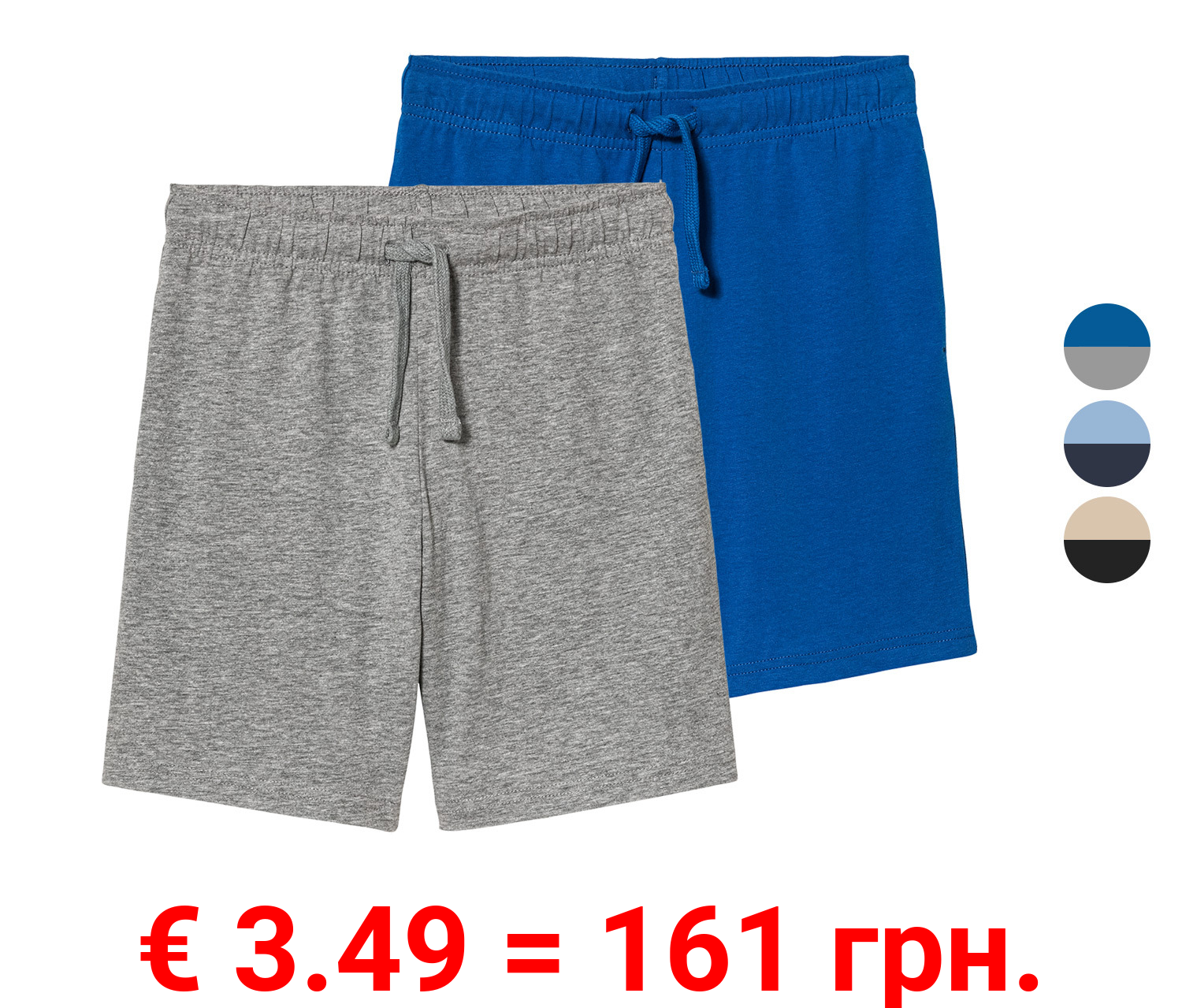 pepperts!® Kinder Shorts, 2 Stück, mit Baumwolle