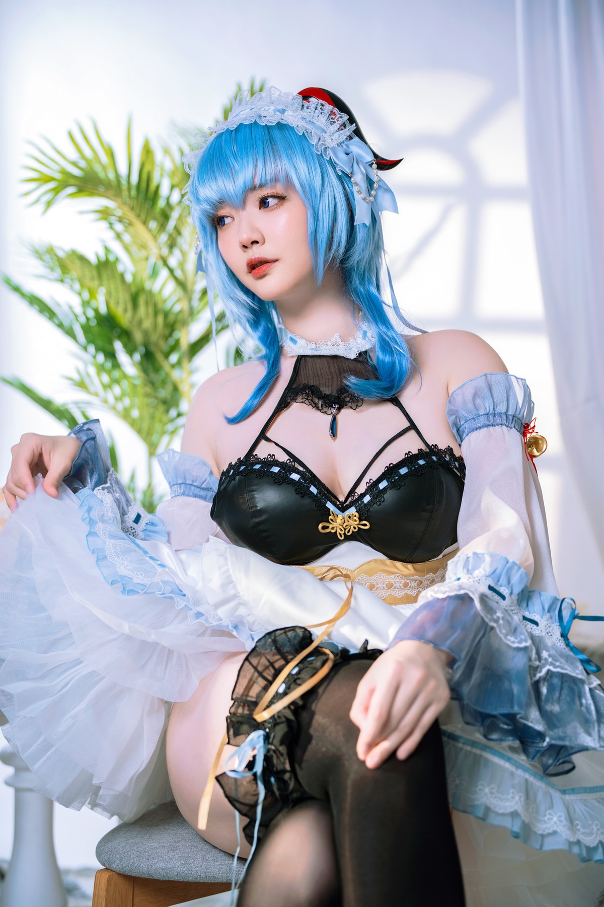 Cosplay Ying Tze 甘雨 Ganyu Maid 24