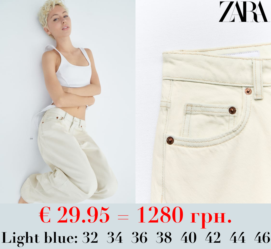 MID-RISE TAILORED BALLOON JEANS