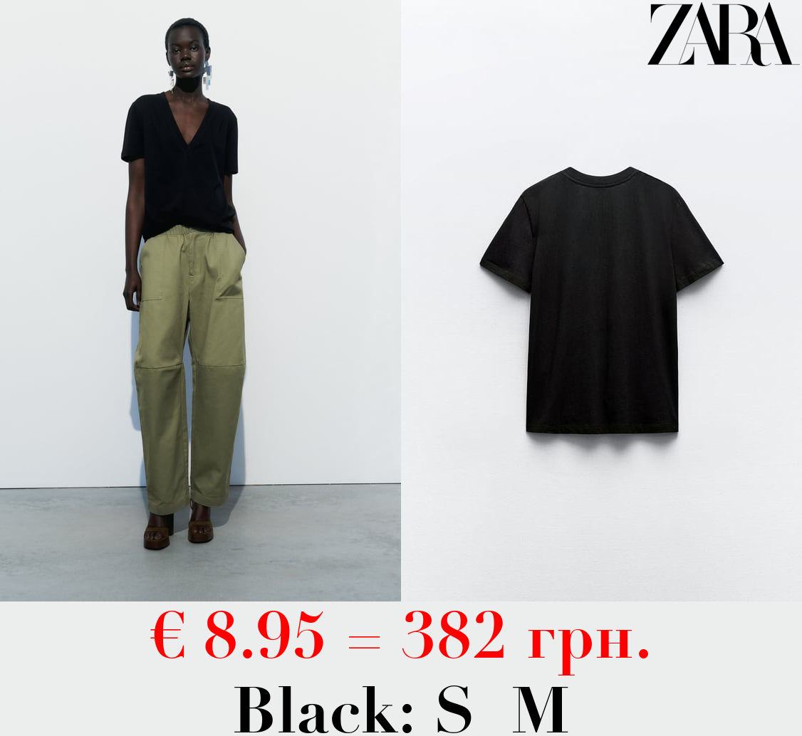 COTTON T-SHIRT WITH ENZYME FINISH