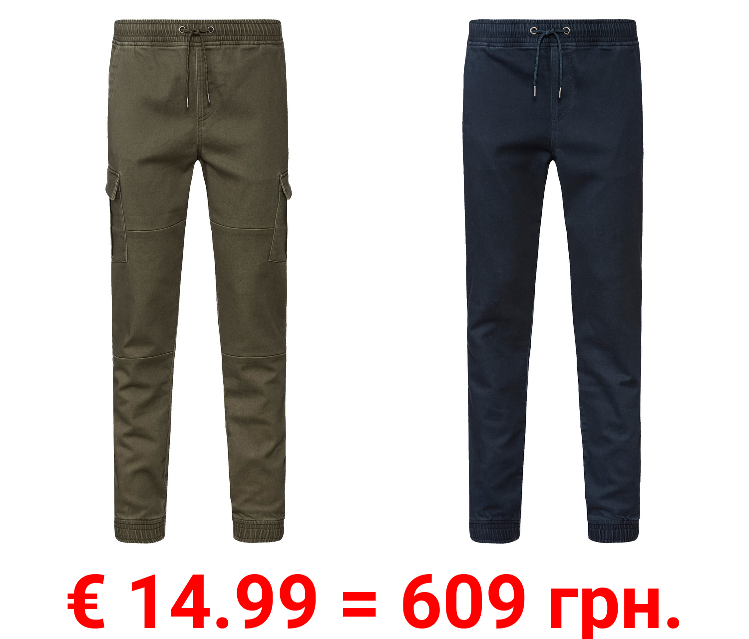 LIVERGY® Herren Joggers mit hohem Baumwollanteil
