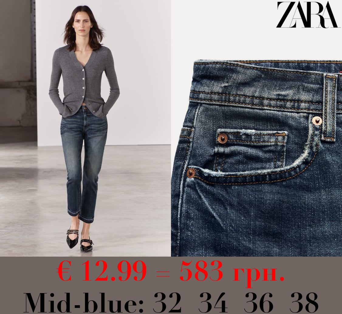 ZW COLLECTION LOOSE SLIM FIT MID-RISE JEANS