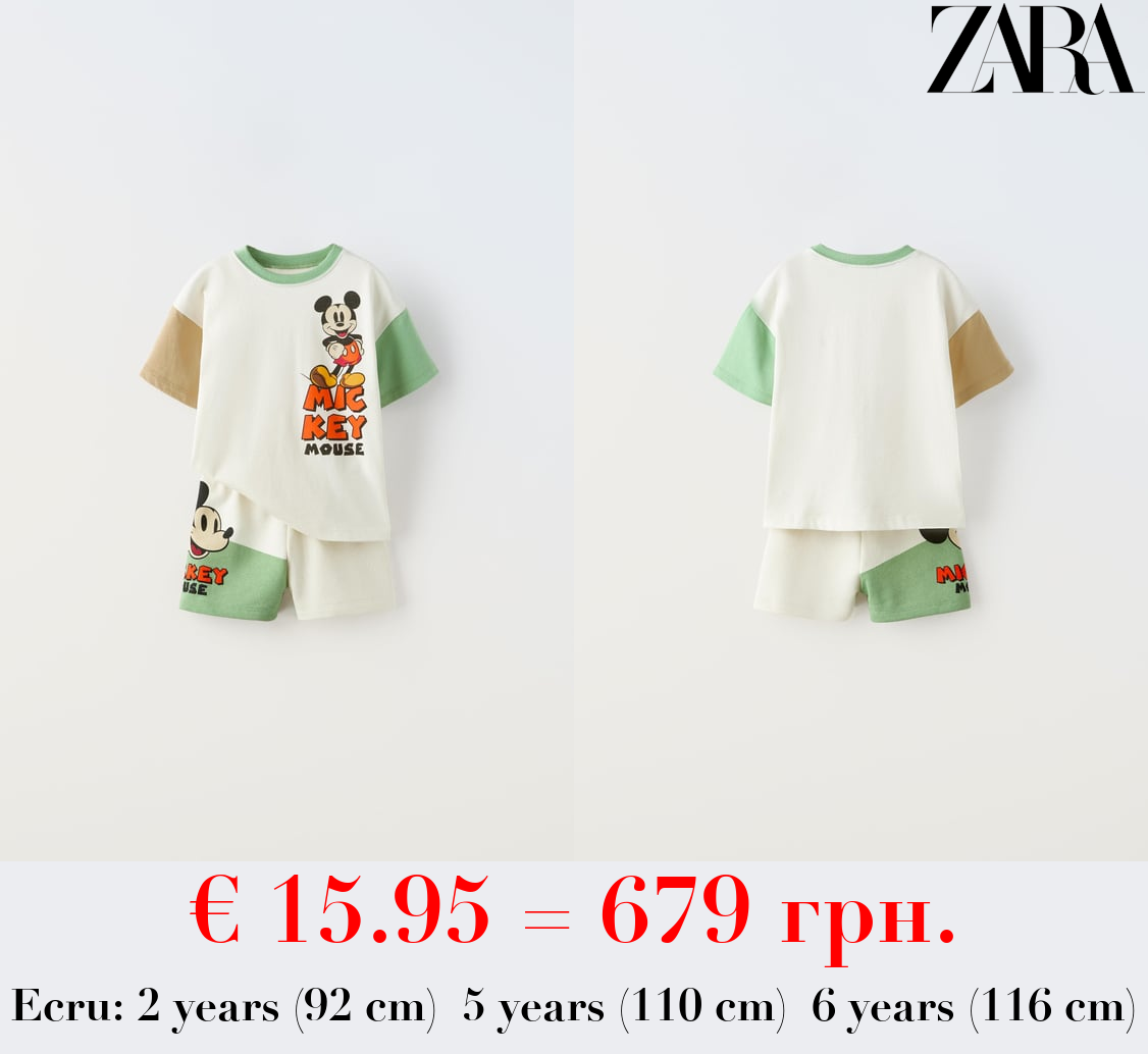 MICKEY MOUSE © DISNEY T-SHIRT AND BERMUDA SHORTS CO-ORD