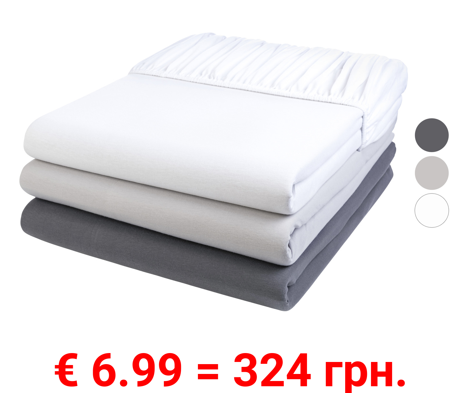 LIVARNO home Jersey-Spannbettlaken, 90-100 x 200 cm