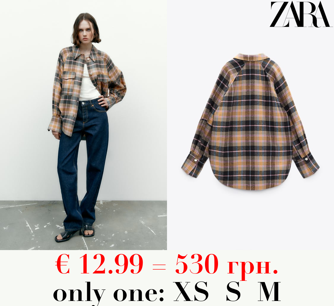 OVERSIZED CHECKED OVERSHIRT
