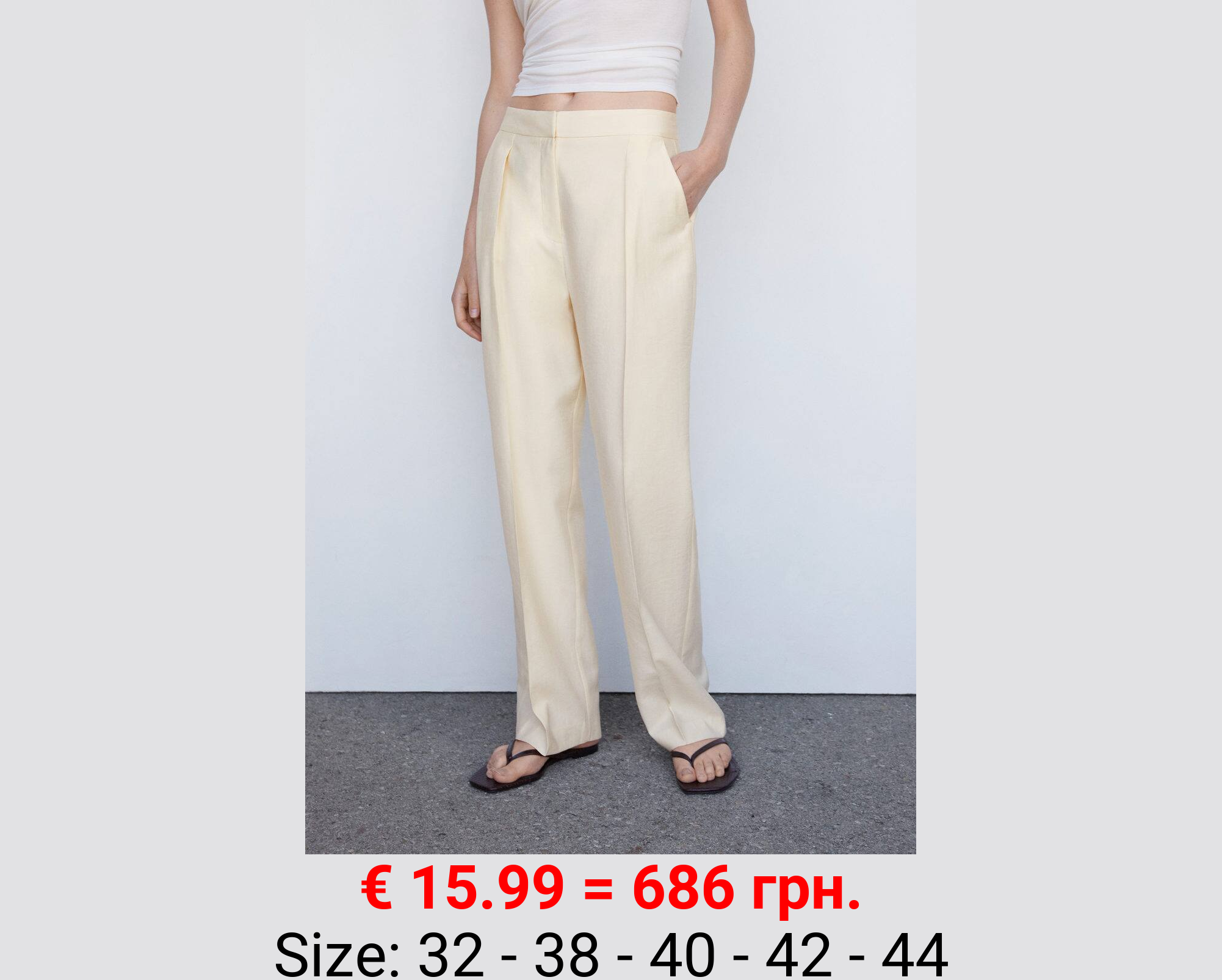 Pantalón recto pinzas