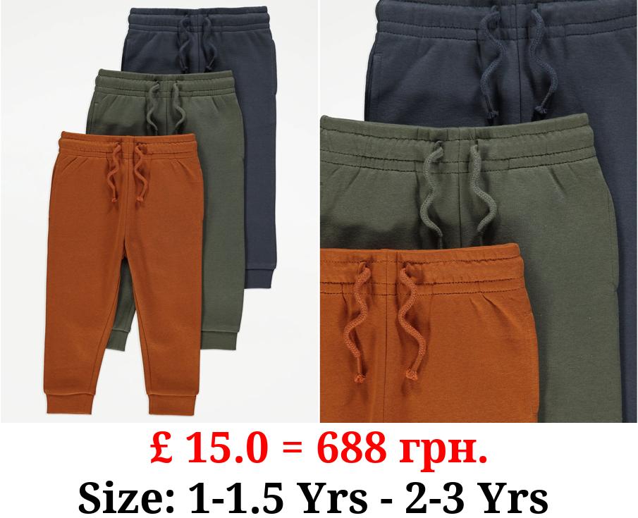 Plain Joggers 3 Pack
