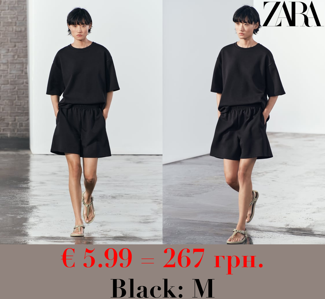 SHORT SLEEVE INTERLOCK SWEATSHIRT