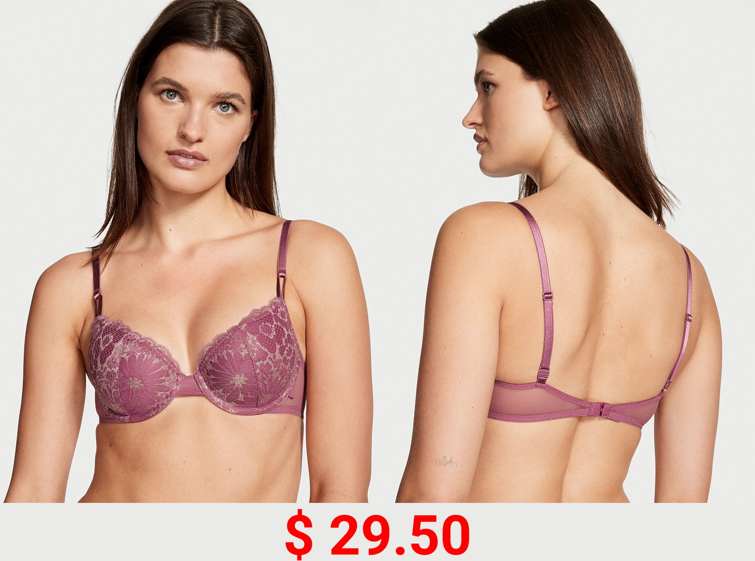Sexy Tee Lace Lightly Lined Demi Bra