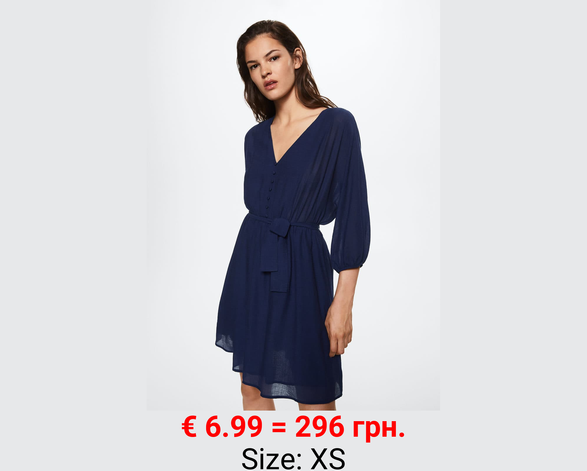 Vestido corto cinturón