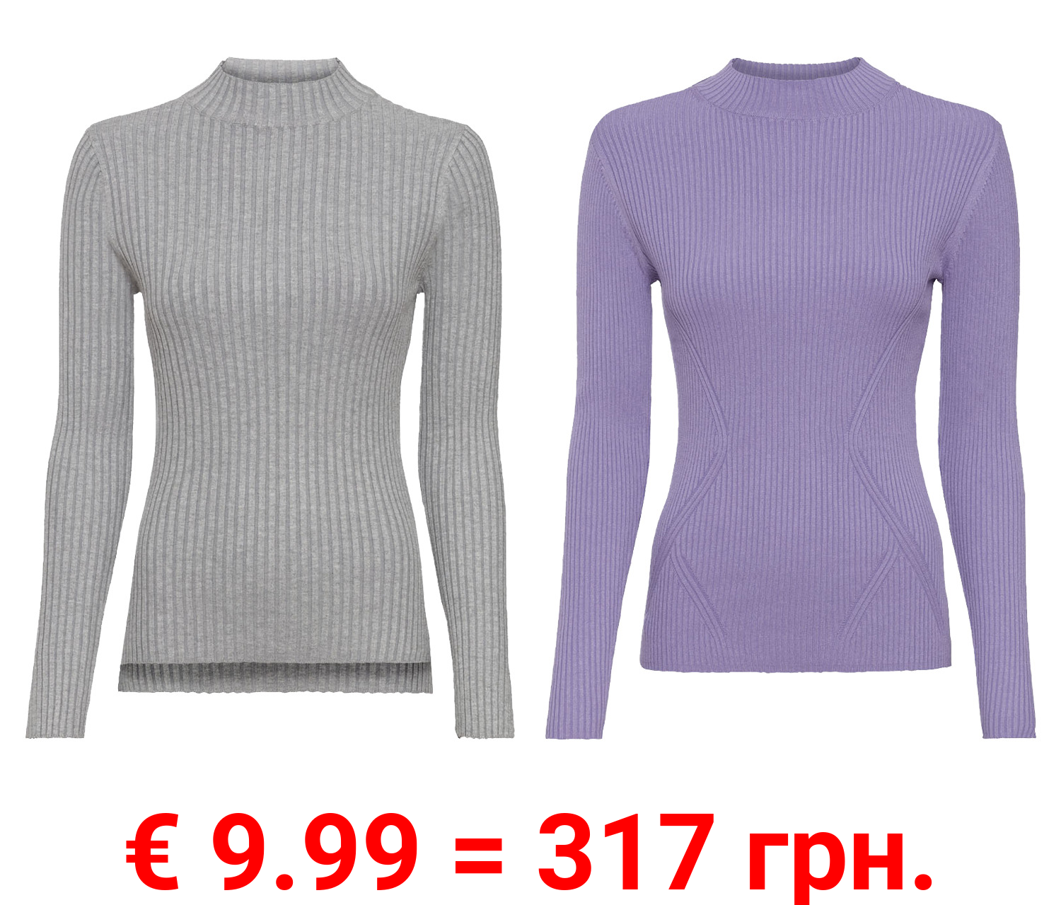 ESMARA® Pullover Damen, in Rippstrick-Qualität