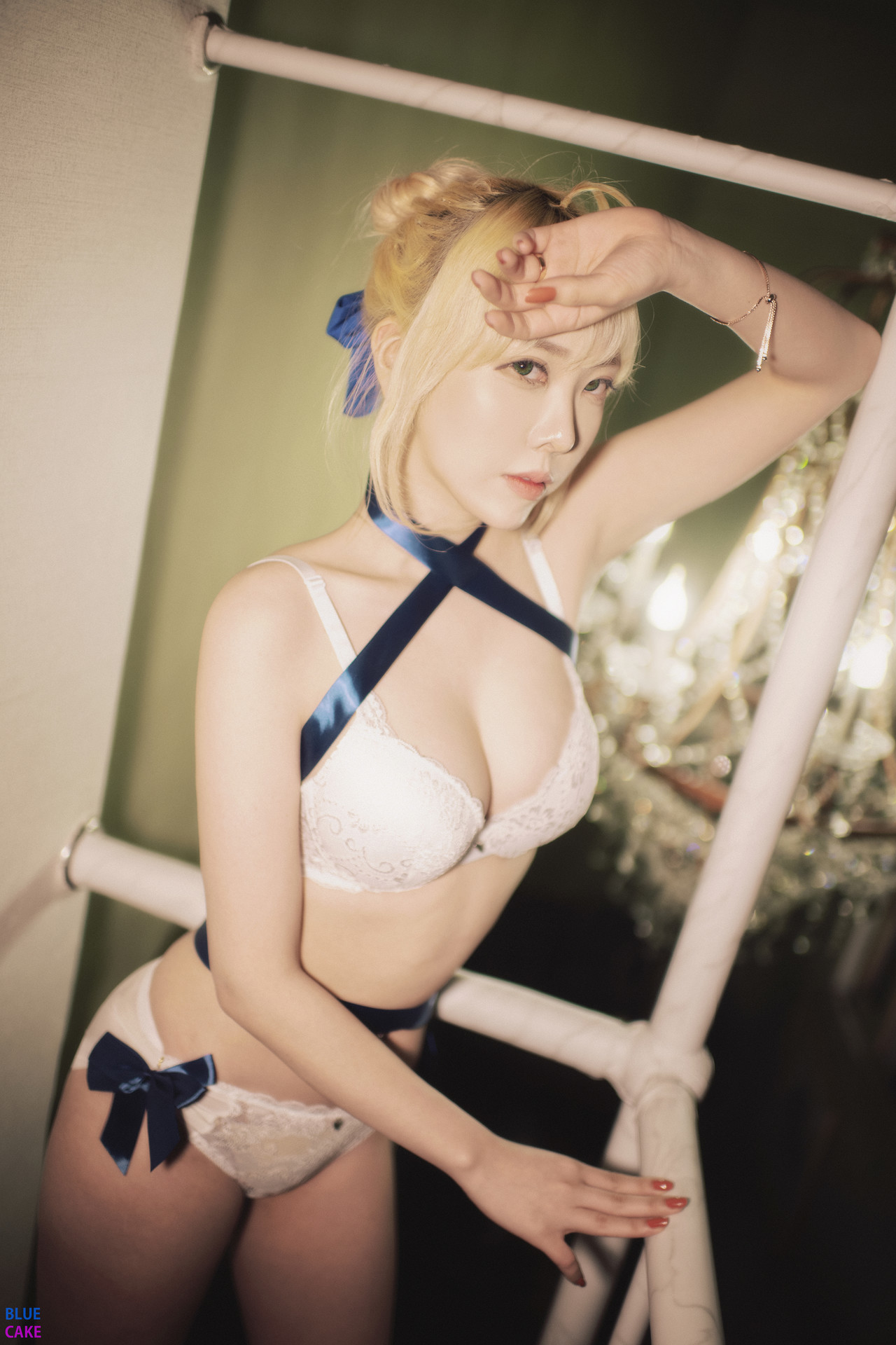정보미 & 권지아, [BLUECAKE] Fate Saber x Thosaka Rin Lingerie.Ver Set.02 39