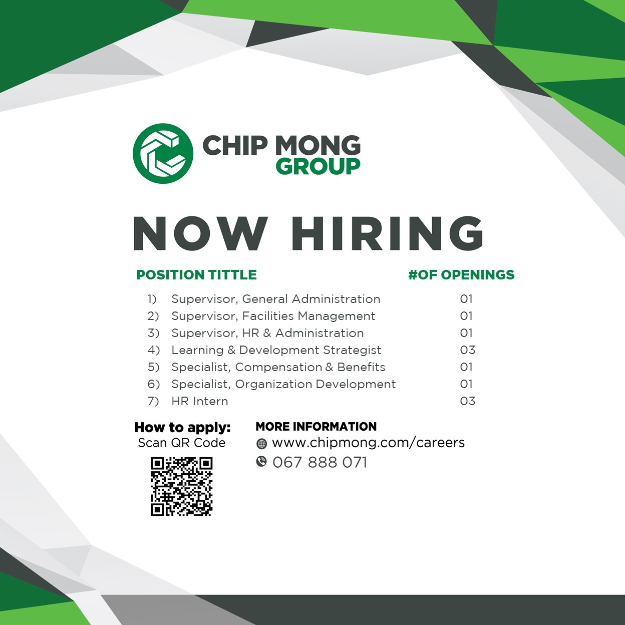 CHIP MONG CAREERS Telegram