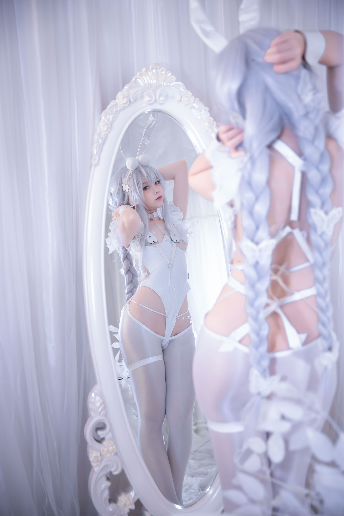 G44不会受伤 Cosplay 碧蓝航线 恶毒皮肤 懒懒的白兔 9