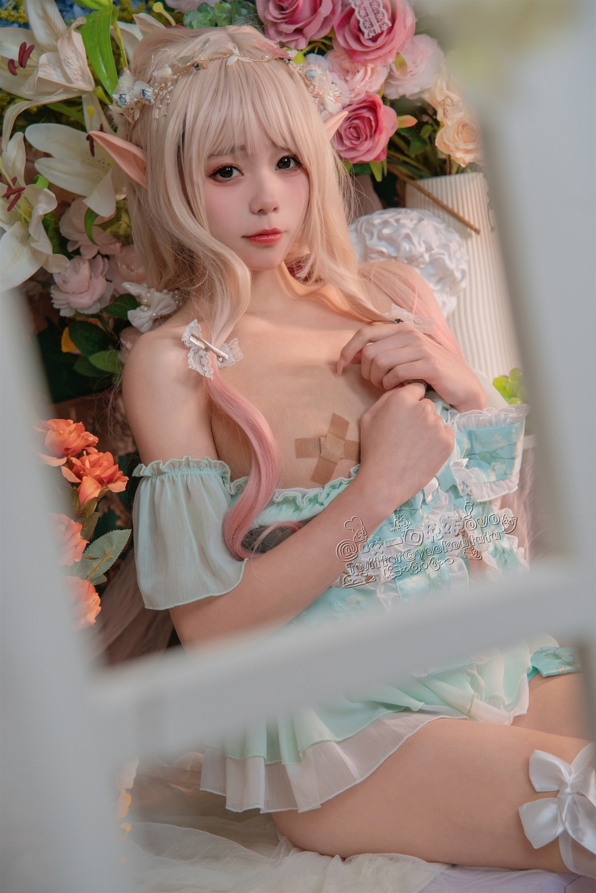 Cosplay 咬一口兔娘 豌豆公主的秘密花房 15