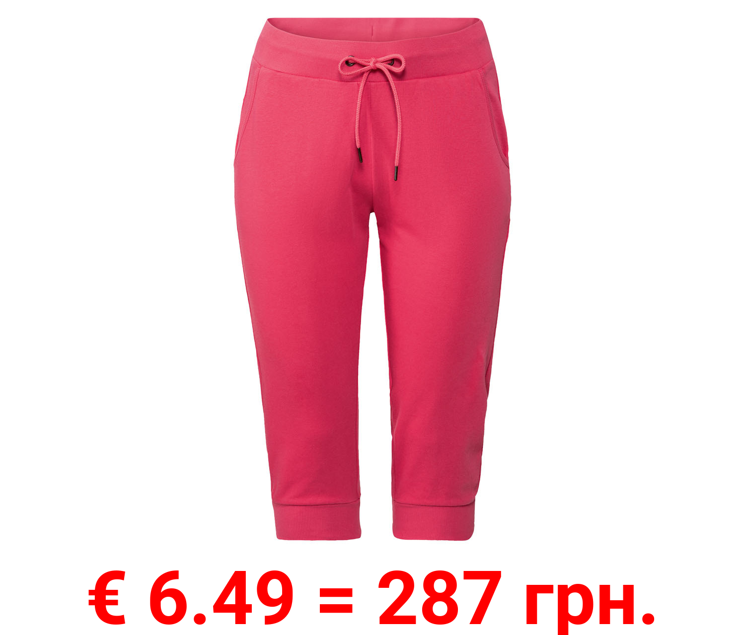 esmara® Damen Caprihose, mit Bündchen am Beinabschluss