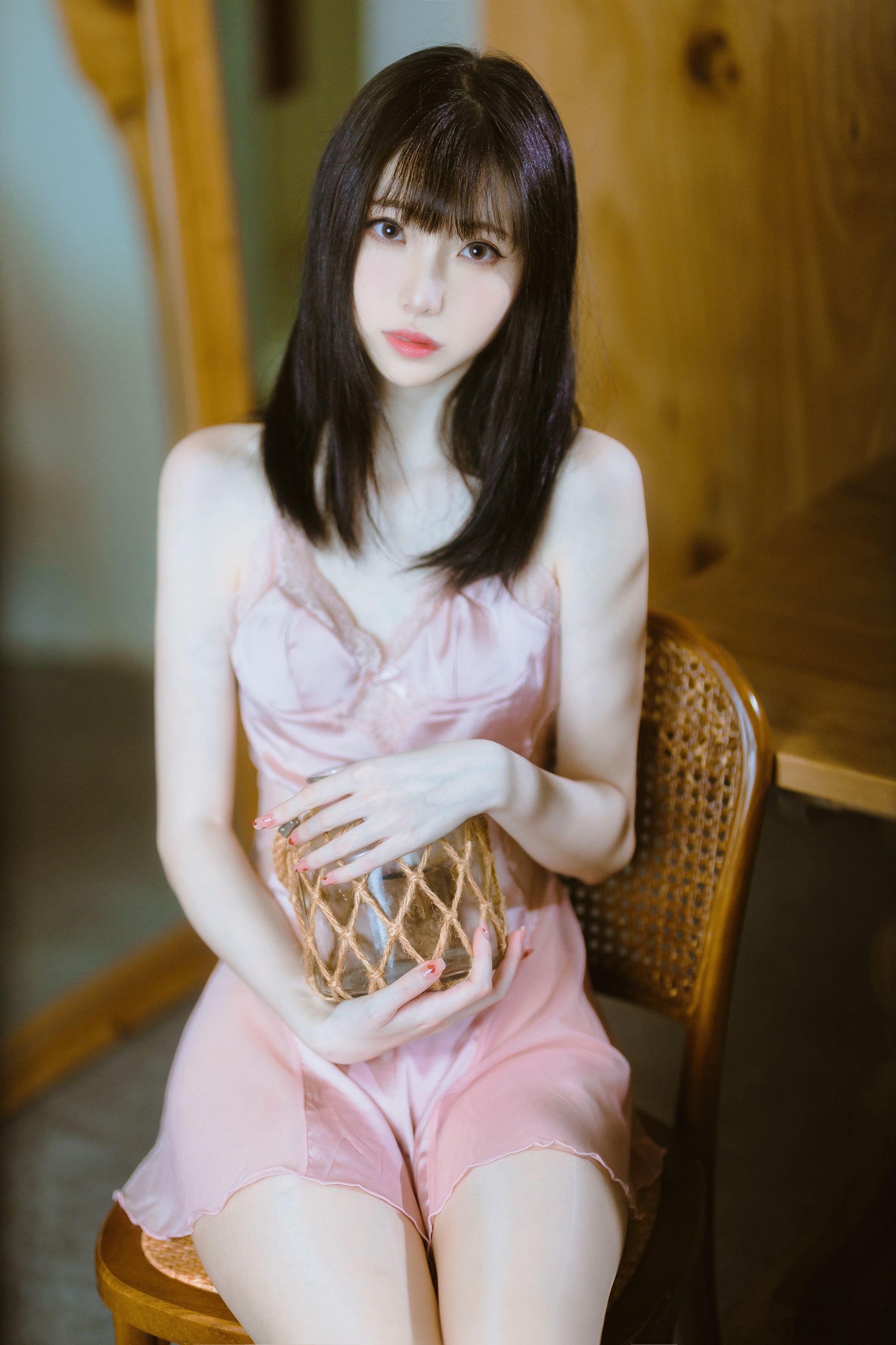 许岚LAN 半透粉纱 17