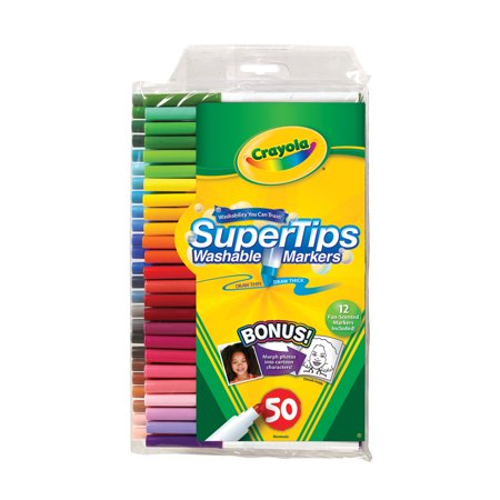 Crayola Super Tips Washable Markers Ages 3+ - 50 Count