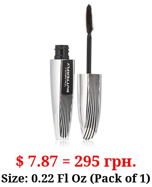 L'Oreal Paris Voluminous Butterfly Mascara, Blackest Black, 1 Tube