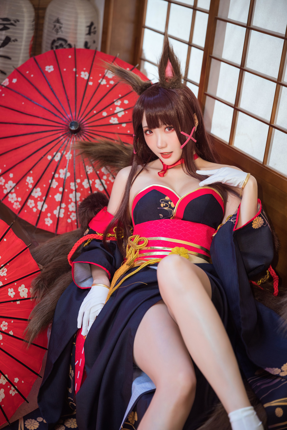 Cosplay 瓜希酱 赤城 Akagi 12