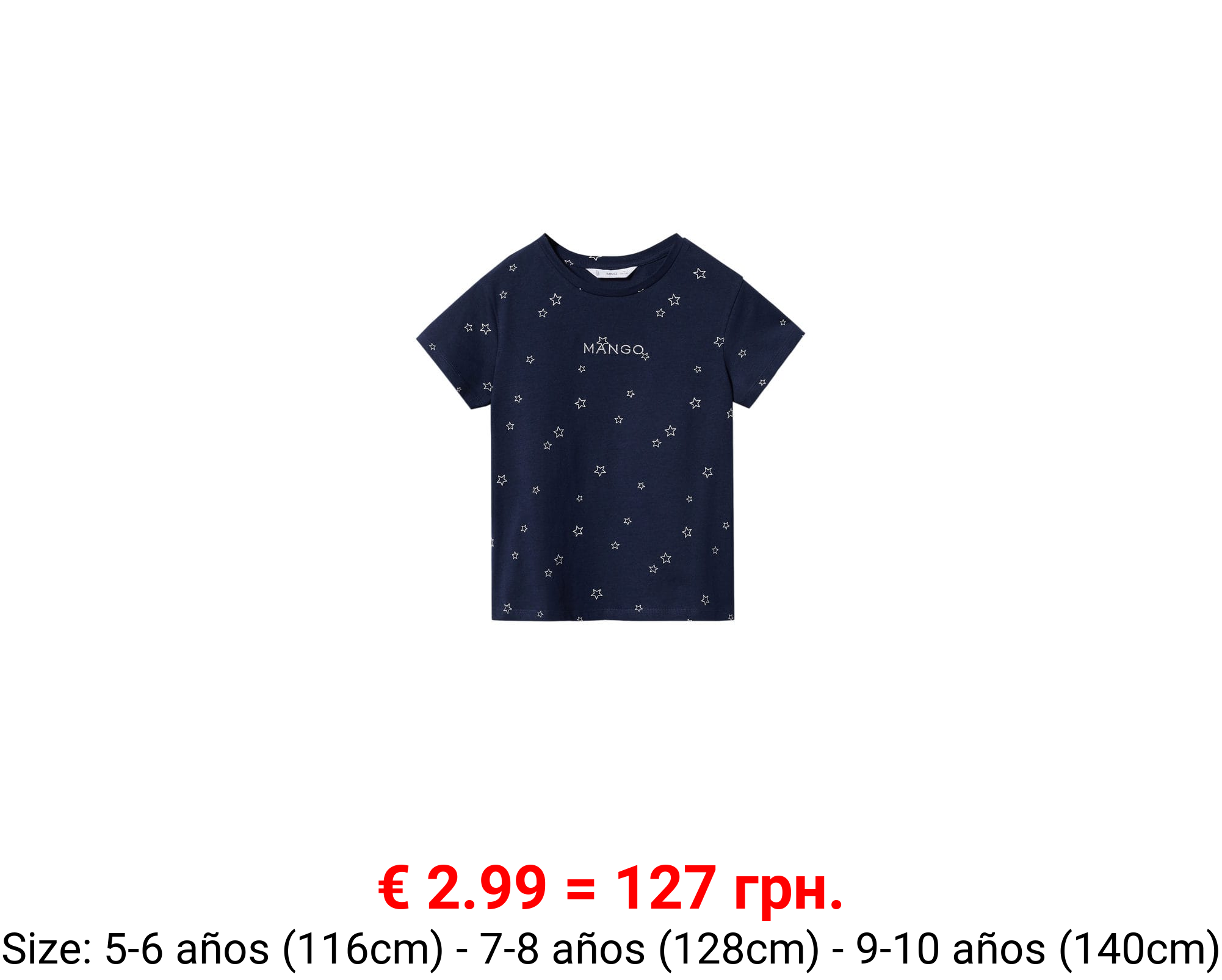 Camiseta estampada logo bordado