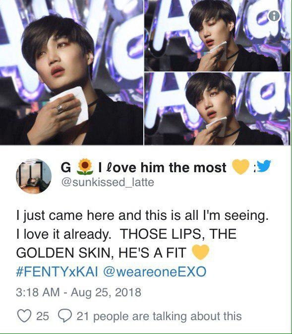 Exo S Kai Catches The Attention Of Rihanna S Cosmetics Brand Fenty Beauty Telegraph