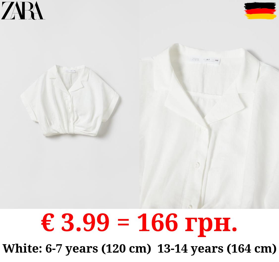 FLOWING CROPPED SHIRT