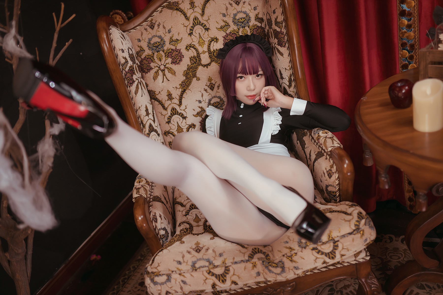 Cosplay Money冷冷 高叉女仆 2