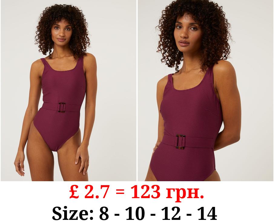 Mulberry Post Surgery Belted Swimsuit