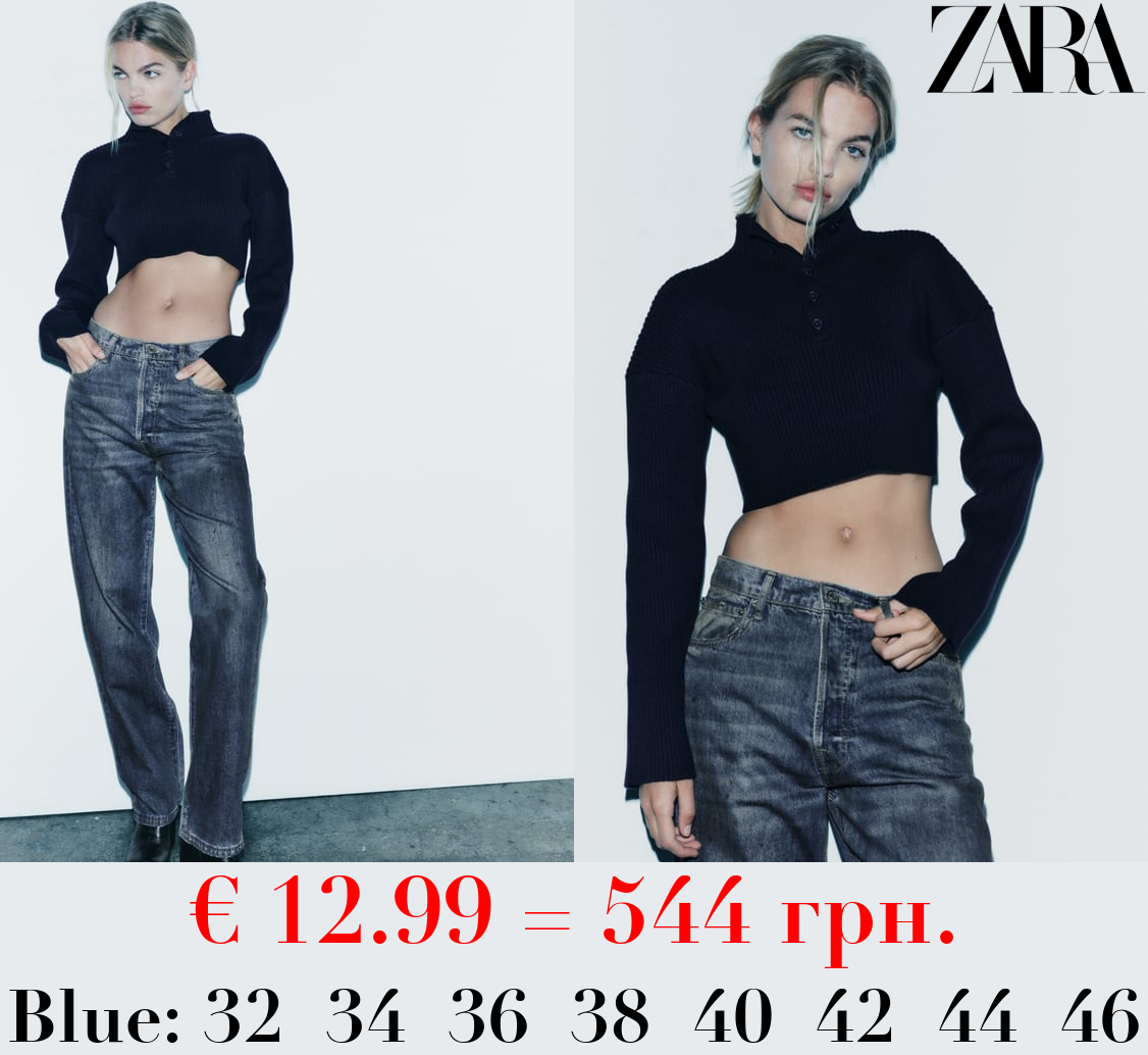 ZW COLLECTION LOOSE FIT LOW-RISE JEANS