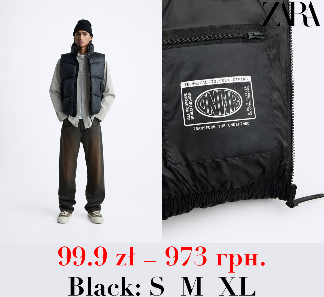 QUILTED WAISTCOAT WITH EMBROIDERY