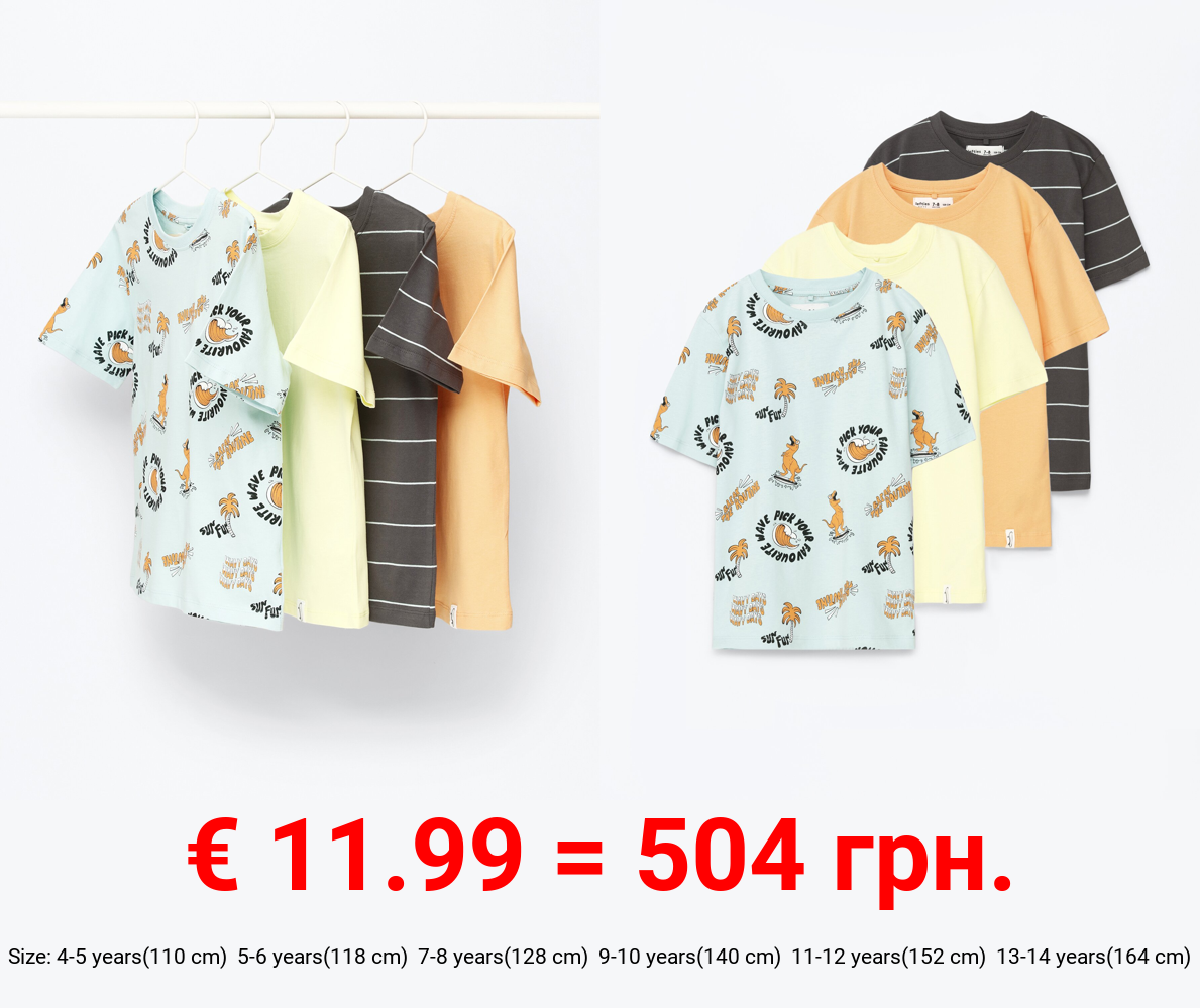 Pack of 4 assorted T-shirts