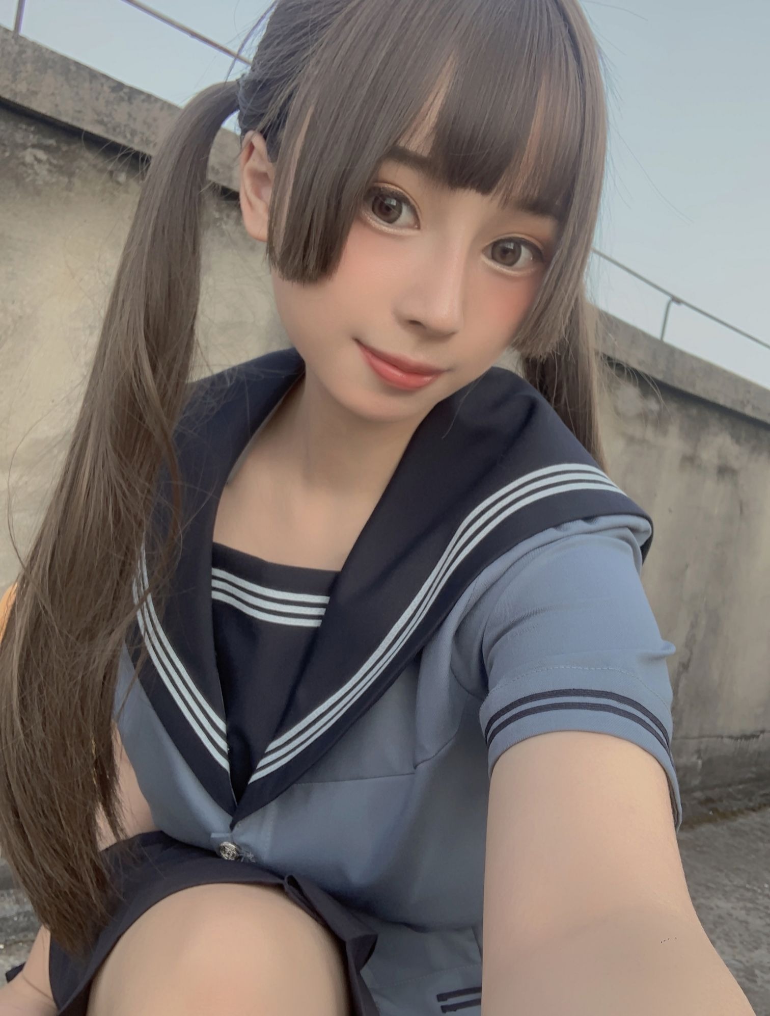 胡桃喵 天台的爱之告白 自拍（6月4号会员资源） 141