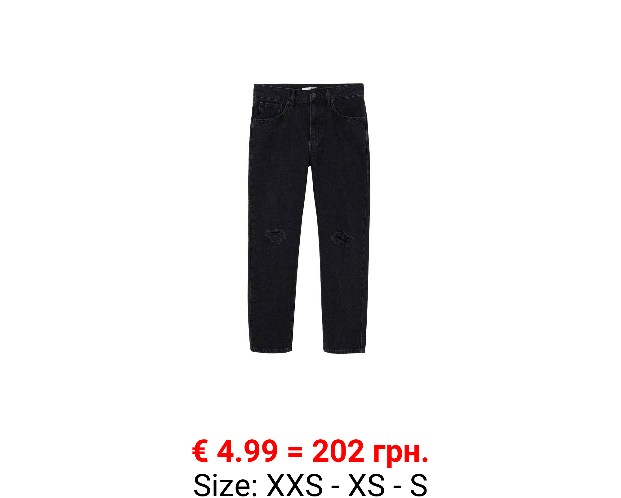 Jeans slim rotos decorativos