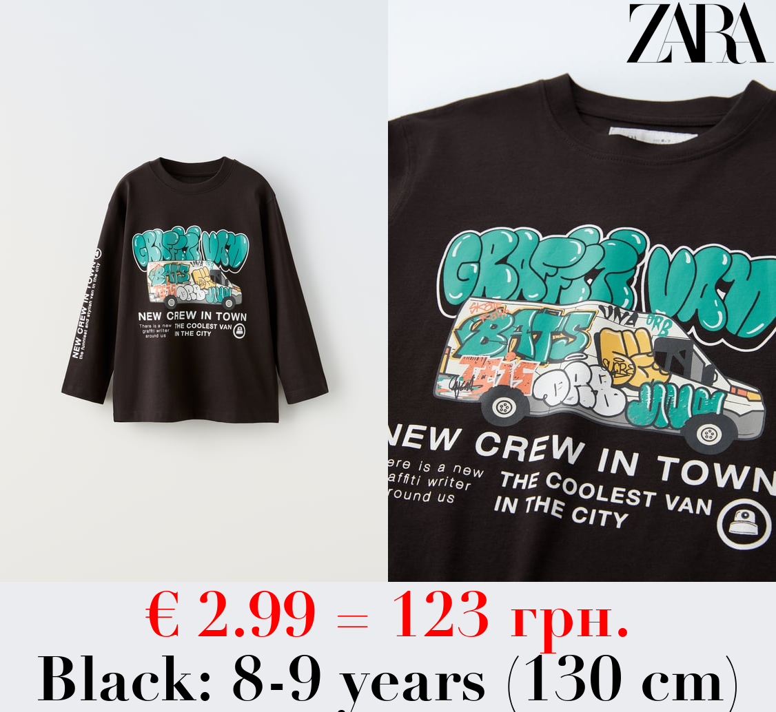 GRAFFITI PRINT T-SHIRT