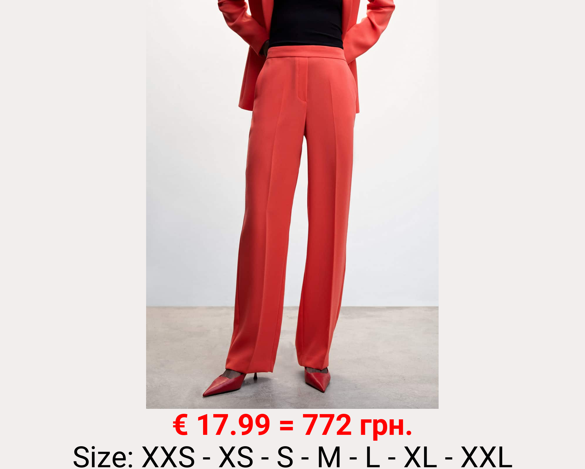 Pantalón traje wideleg 