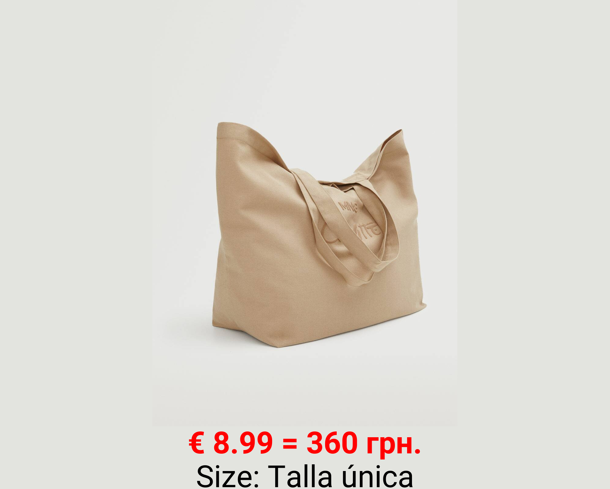 Bolso shopper algodón