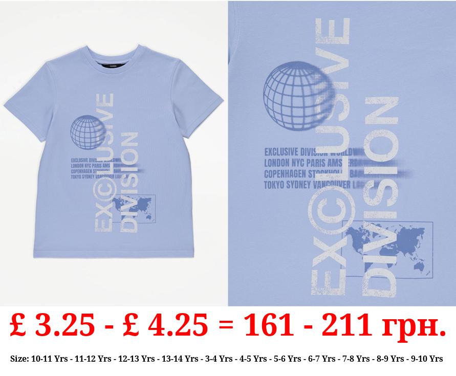 Blue Exclusive Division Graphic T-Shirt