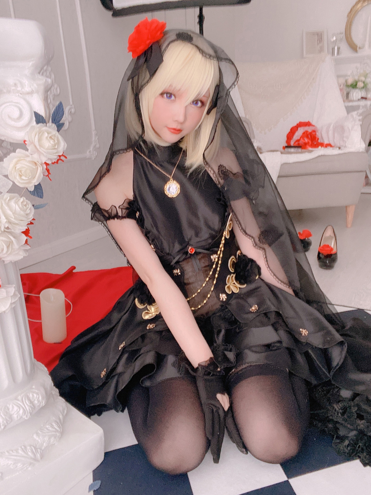 Cosplay 星之迟迟Hoshilily Z23婚纱 37