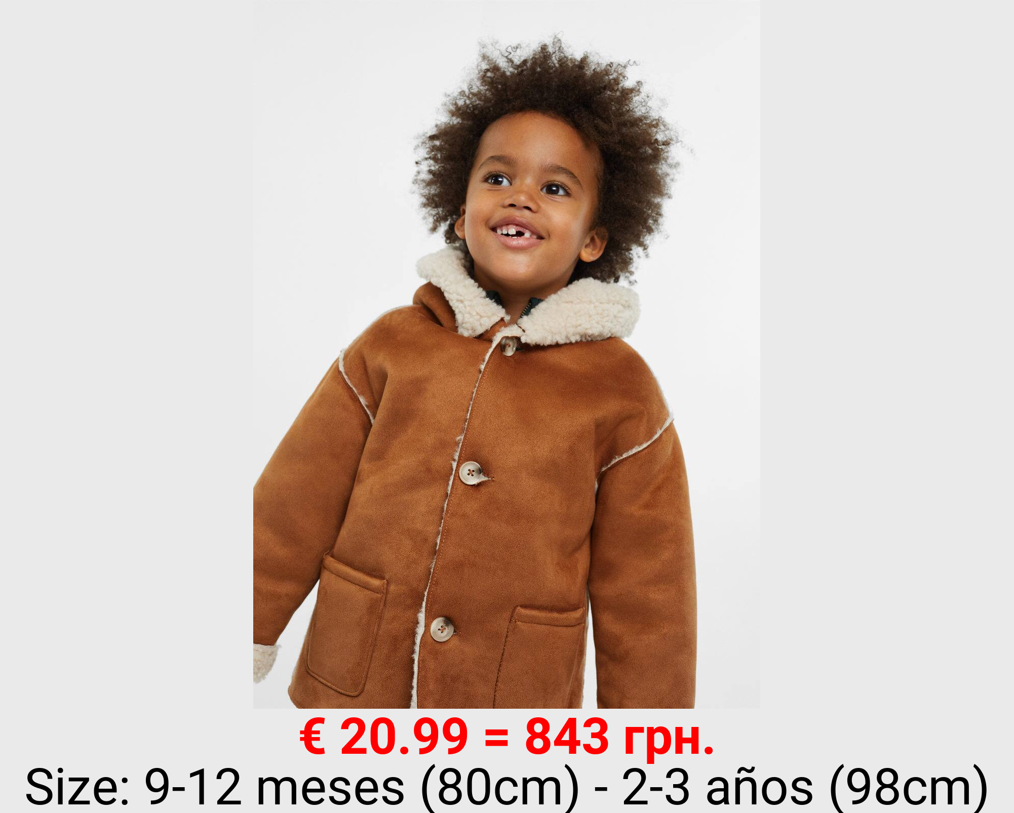 Abrigo antelina borreguito