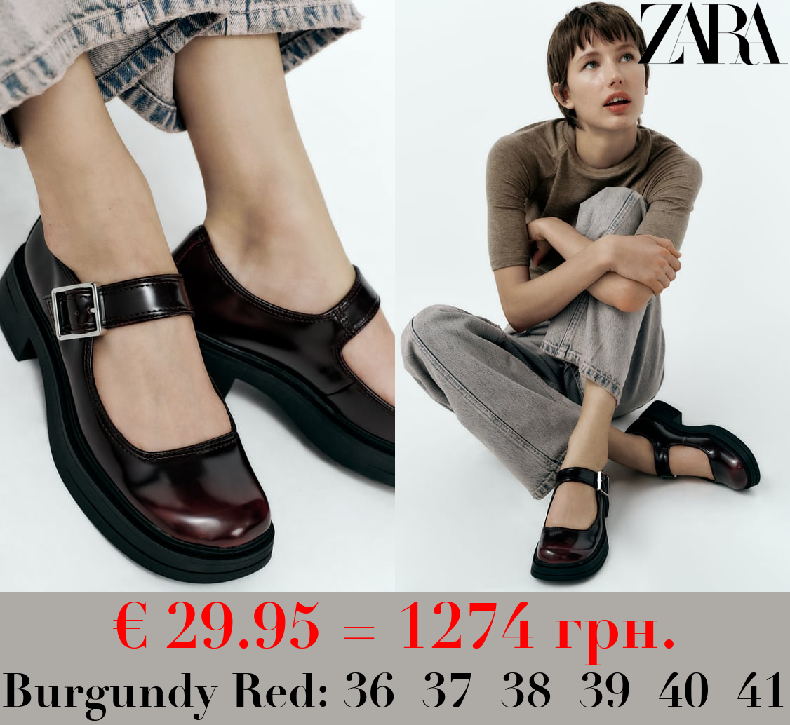 BUCKLED BALLET FLATS