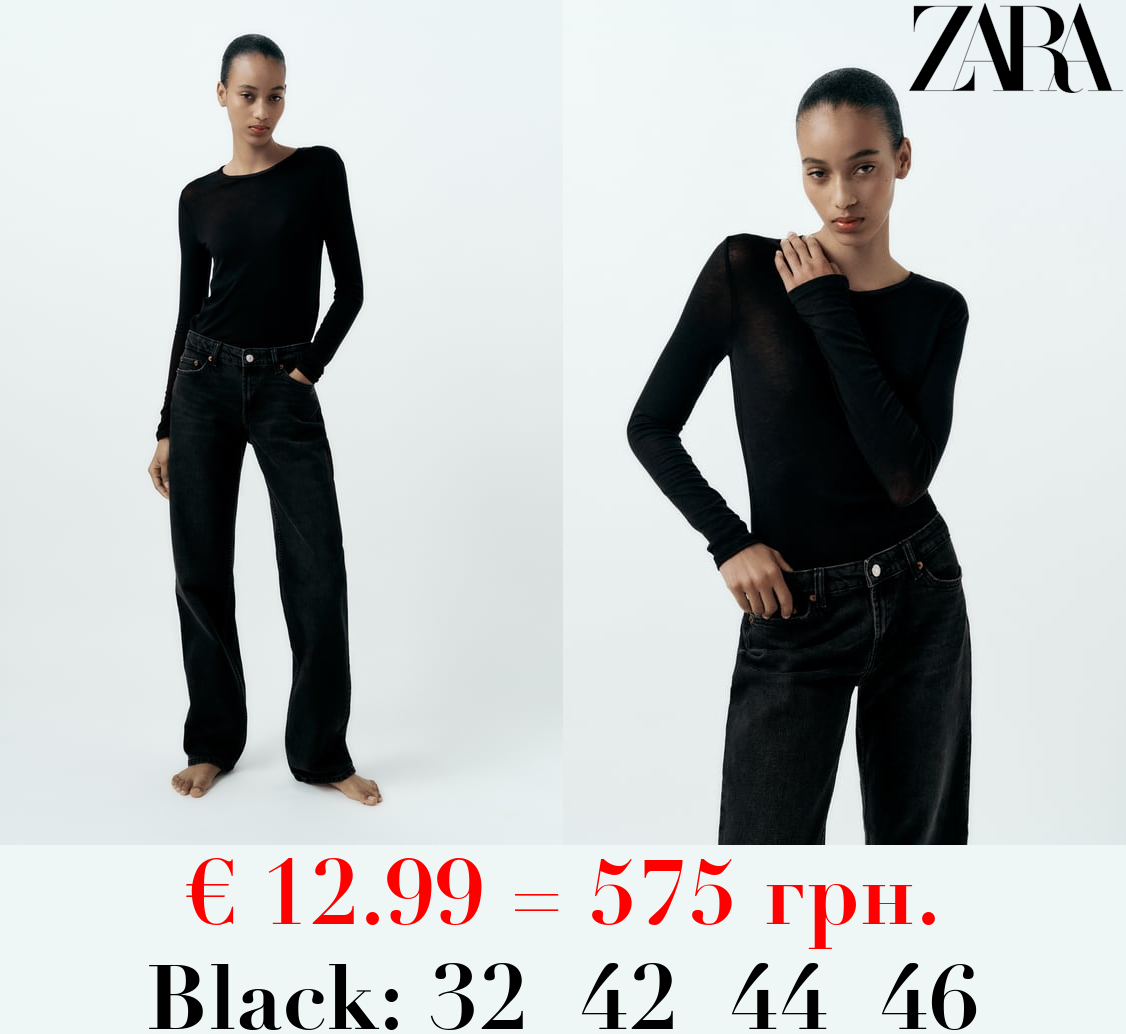 TRF STRAIGHT LOW-RISE JEANS