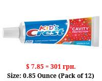 Kid’s Crest Cavity Protection Sparkle Fun Toothpaste .85 Ounce (12 Pack) | Sparkle Fun Flavor with Fluoride | Travel Size Anticavity Paste (B07NBR4LCB)
