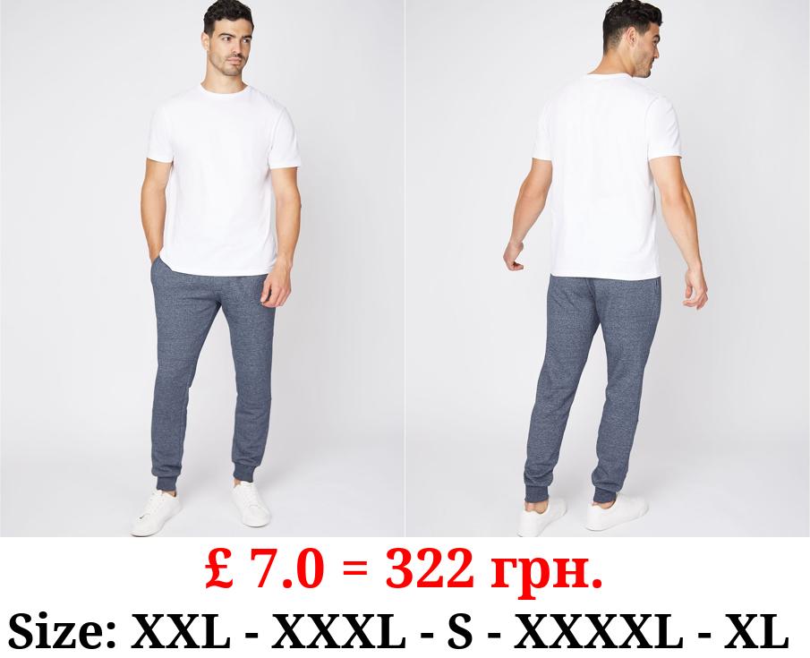 Navy Marl Jersey Joggers