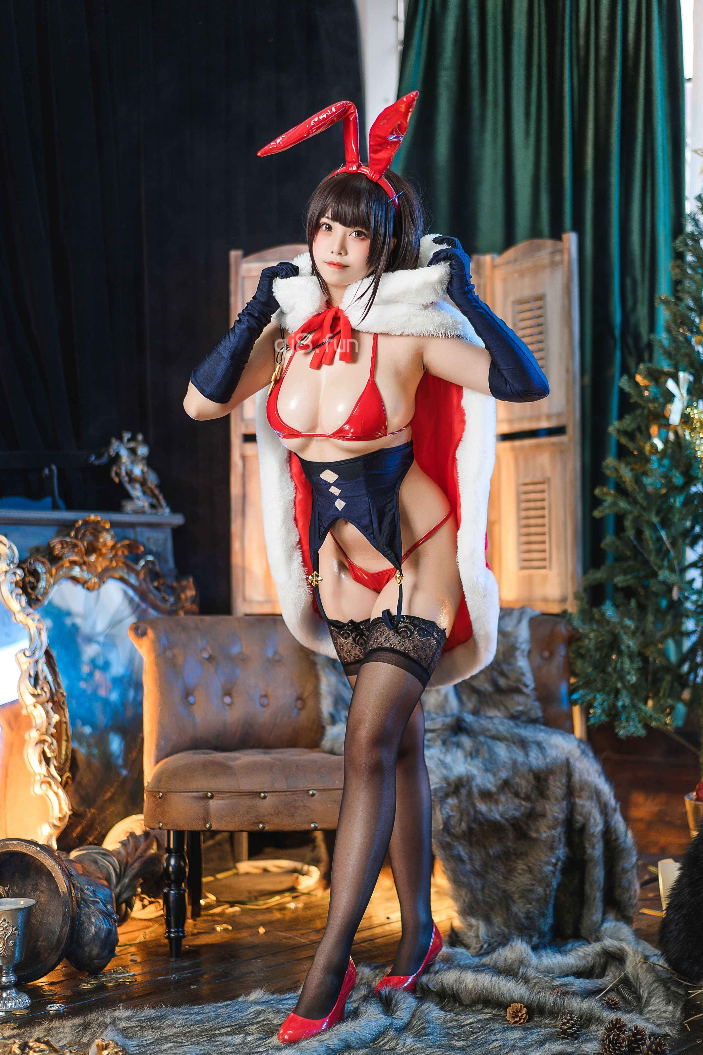 蜜汁猫裘 - NO.73 魔太郎圣诞 [51P-952MB] 23