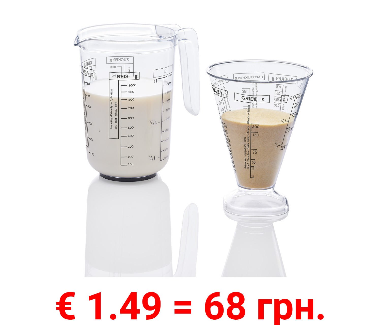 ERNESTO® Messbecher-Set, 2-teilig