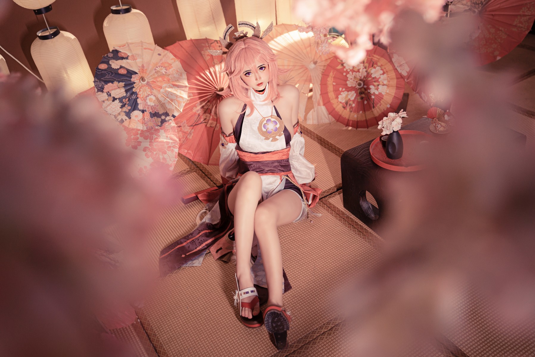 小礼好困 @SleeppyLee1  Cosplay 八重神子 4