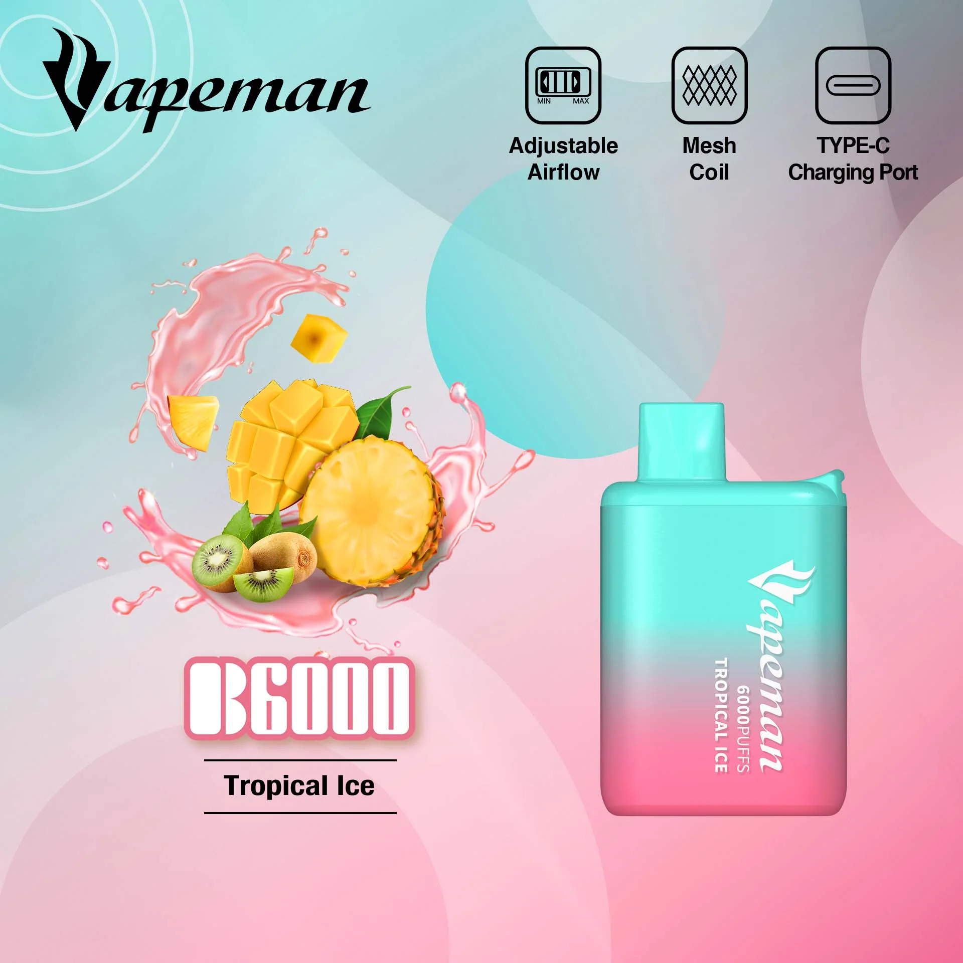 Tropical ice. Vapeman b6000. B6000 Одноразка Vapeman. Vapeman 6000. Vapeman 6000 Puffs.