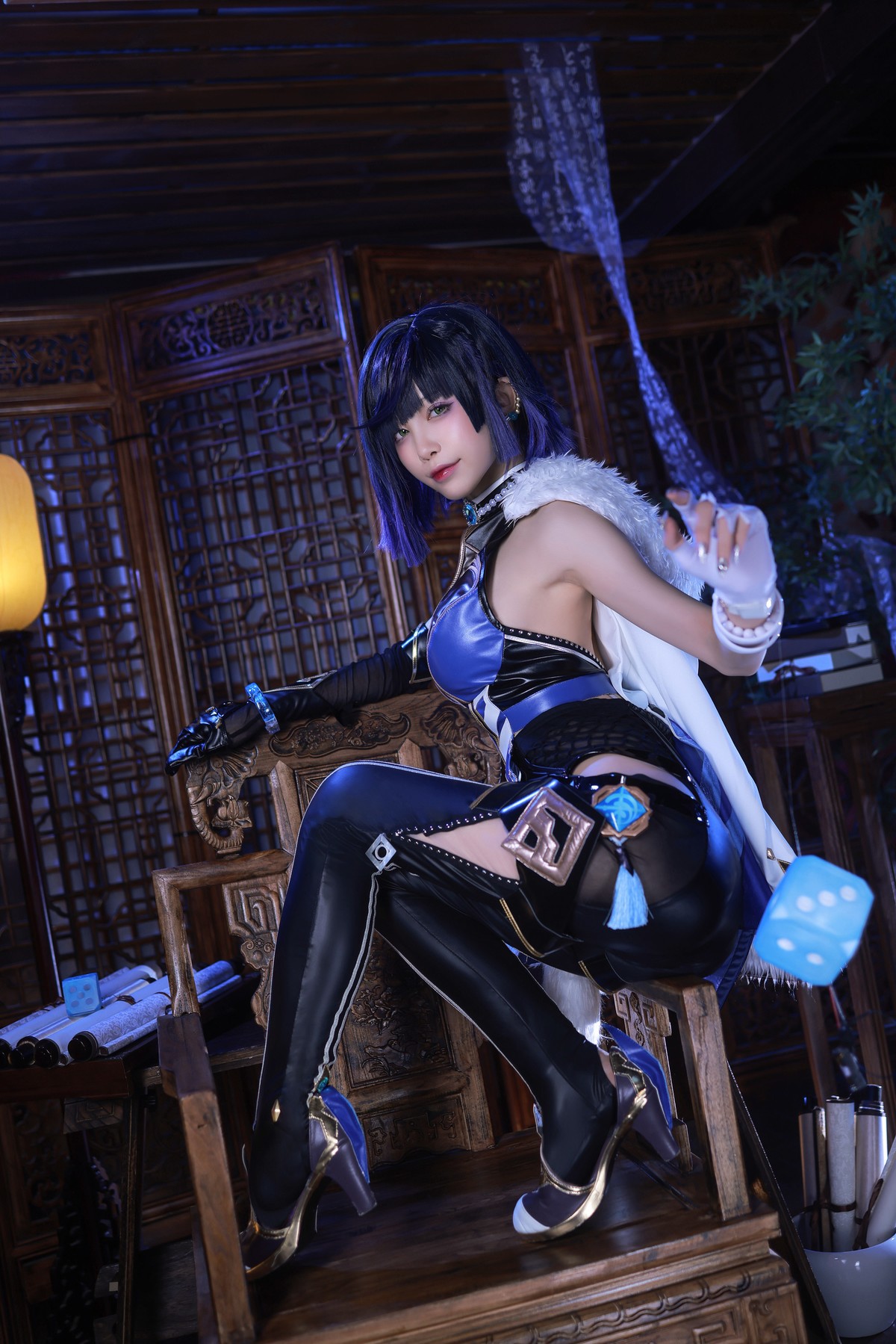 水淼aqua Cosplay 夜兰 Yelan 15